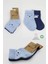 Bistyle Bear Penye Soket Çorap 2'li BS10116 Mavi 5
