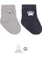 Bistyle Bear Penye Soket Çorap 2'li BS10116 Gri 1