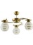 Goldina Modern Plofonyer Gold Kasa Simli Camlı Salon - Mutfak - Yatak Odası 3 Lü Avize 1