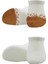 Bistyle 2'li Penye Sneakers Çorap BS20105 Ekru Hardal 2