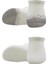 Bistyle 2'li Penye Sneakers Çorap BS20105 Ekru Gri 2