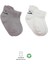 Bistyle 2'li Sneakers Smile Penye Çorap BS20106 Gri Ekru 1