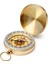 Büro Ev Ofis Kamp Keyfi Için Golden Metal Oval Sızdırmaz Fosforlu Pusula 1