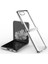 Samsung Galaxy Z Flip 4 Kılıf Fold Element Kapak - Gümüş Gnzrz 1