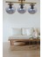 Nika Modern Salon - Mutfak - Yatak Odası Eskitme Füme Cam Modern 3 Lü Avize 3