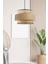 Bohem Triple Metal Kasalı Gerçek Rattan ve Kahve Kumaş Salon Avize Üç Katlı Pasta Yatak Odası Sarkı 1