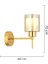 Cemre 6 Lı Gold Modern Tasarım Yatak Odası Salon Avize-Aplik Seti 3 Parça Avize-Aplik Seti Seti 3