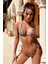 Kadın Leopar Desenli Yandan Bağlamalı Bikini Mayo Takımı 4