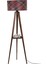 Sehbalı Tripod Lambader Ceviz Silindir 03 Abajurlu 1