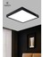 Ahşap Siyah Çerçeveli Tavan LED 60 x 60 cm Panel Aydınlatma Avize Salon Yatak Odası 6500K Beyaz 4