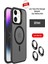 Iphone 11 Kılıf Flet Lens Magsafe Kapak - Siyah Glstd 1