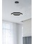 Hexagon ( Siyah Kasa, 4000K Işık Rengi ) Modern LED Avize, Salon, Mutfak, Oturma Yatak Odası Sarkıt 3