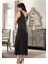 Siyah Dantelli Saten Gecelik - 085 1