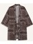 Regular Fit Desenli Kuşaklı Pamuklu Kimono-Fall in Love D0453AX25SP 1