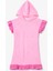 Pembe Kız Çocuk Sweet Fırfırlı Havlu Kaftan 1
