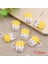 10 Pcs Patates Kızartması Reçine Çocuk Dıy Aksesuarları, Boyut: 1.7x2.2cm (Sarı) (Yurt Dışından) 1