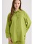 Relax Fit Keten Karışımlı Uzun Kollu Gömlek Tunik D8183AX25SP 4