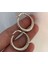 925 Silver Kaplama Spiral Desenli Büyük Halka Küpe 1