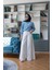 1162-GABARDIN Pantolon Etek Beyaz 5