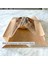 Kraft Şamua Pencereli Kese Kağıdı, Körüklü Ambalaj Poşeti, Butik Hediye Paketi, 250 Adet, 12x25 Cm 7