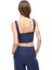 Lacivert Akars Slim Fit V-Yaka Bluz 4
