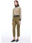 Alcors Slim Fit Geometrik Desen Standart Boy Takma Kol Yarım Dik Yaka Yesıl Mont 1