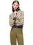 Alcors Slim Fit Geometrik Desen Standart Boy Takma Kol Yarım Dik Yaka Yesıl Mont 2