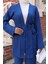 Cep Detaylı Kimono Takım Indigo 2