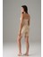 Kadın Ten Dikişsiz Askılı Tulum Bodysuit 12483 2