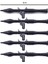 Ikinci Dünya Savaşı Askeri Yapı Taşları Solider Figürleri Ekipmanları Aksesuarlar Gatlin M2 Ağır Makineli Tüfekler Rpg Moc Mini Tuğlalar Renk: K7111-BLACK-5PCS (Yurt Dışından) 1