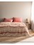 Clair Müslin Çift Kişilik %100 Pamuk Pike Takımı - Ekru/Kırmızı 1