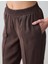 Acı Kahve Yüksek Bel Normal Paça Modal Dokuma Pantolon 5