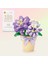 Moc Sevimli Buket Çiçekler Etli Flowerpot Bitki Kar Lotus Gül Zambak Modeli Yapı Taşları Setler Tuğla Oyuncak Şehir Color: Kutu Yok 180PCS (Yurt Dışından) 1