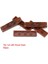 50PCS Moc Fayans 1x4 1x3 Tablet Ahşap Taneli Tehlike Çizgileri Desen Diy Yapı Taşları Tuğlalar 2431 63864 Renk: 1X4BROWN 50PCS ile Uyumlu (Yurt Dışından) 1