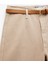 Düğmeli Kesik Geniş Paça Kemerli Pantolon - Wide Leg Jeans 3
