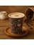 Karton Bardak 7oz Baskılı Kahverengi 25li 5