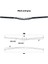 Bisiklet Gidonu Dağ Bisikleti Gidonu Alüminyum Kırlangıç Gidon 720/780MM Gidon Çapraz Sürme Aksesuarları (Yurt Dışından) 1