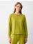 Limoni Bisiklet Yaka Uzun Kollu Yakası Sim Detaylı Sweatshirt 1