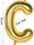 Folyo Balon C Harfi Helyum Balon 76 cm Gold Renk - C Harf Balon - Harf Folyo Balon - 34 Inch 1