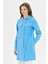Kapişonlu Fermuar Kapamalı Giy Çık Tunik Mavi 4