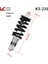 KS-258 150MM 400P Tarzı Ks Yaylı Amortisör Dağ Bisikleti Arka Şoklar mm Katlanabilir Bisiklet Elektrikli Scooter Şok Emici (Yurt Dışından) 1