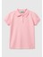 Kadın Pembe Logolu Pike Polo T-Shirt 1