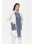 Denim ve File Kombinli Rahat Kalıp Giy Çık Ceket Laci 3