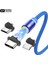 LED Manyetik USB Kablosu Hızlı Şarj Tipi C Kablo Mıknatıs Şarj Cihazı Veri Şarj Mikro USB Kablosu Xiaomi Cep Telefonu Kablo Kordonu (Yurt Dışından) 1