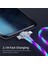 3in1 Akış Aydınlık Aydınlatma USB Kablosu iPhone 13 12 11 Pro 3 In 1 2in1 LED Mikro USB Tip C 8-Pin Şarj Cihazı Huawei Xiaomi Için (Yurt Dışından) 3
