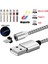 M Manyetik Şarj Kablosu Mikro USB Tip C LED Aydınlatma IPhone Mıknatıs Şarj Cihazı Microusb Şarj Kablosu Kablosu (Yurt Dışından) 5
