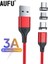 Aufu Manyetik Şarj Kablosu Hızlı Şarj USB C Tipi Kablo Mıknatıs Mikro USB Veri Şarj Kablosu Cep Telefonu Kablosu USB Kablosu (Yurt Dışından) 1