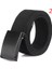 Loveshopping* Kanvas Web Kemer Katı Siyah Metal Makaralı Toka Erkek Kadın Düz Kemer (Yurt Dışından) 5
