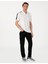 Erkek Siyah Kol Detaylı Slim Fit Polo Yaka Tişört 50307520-VR046 4