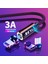 Olaf 3A Manyetik Mikro USB Kablosu iPhone Samsung S9 Hızlı Şarj Veri Kablosu Kablosu USB Tip C Mıknatıs Şarj Cihazı Cep Telefonu Kablosu (Yurt Dışından) 1